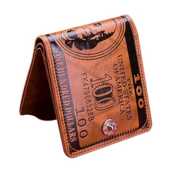 One Hundred Dollar - $100 Theme Wallet - Faux Leather - Gift Idea- Unisex - Picture 5 of 7